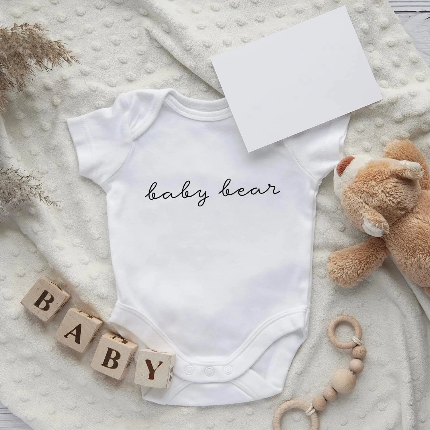 Printique Organic GOTS Certified Baby Onesie Unisex Bodysuit 0-18 months - Cute Animal Quotes