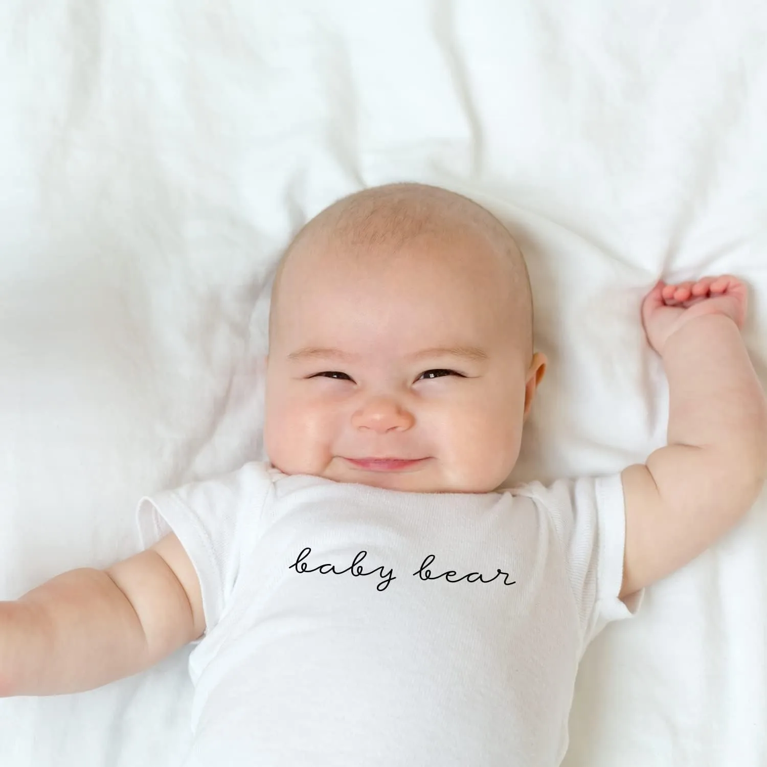 Printique Organic GOTS Certified Baby Onesie Unisex Bodysuit 0-18 months - Cute Animal Quotes