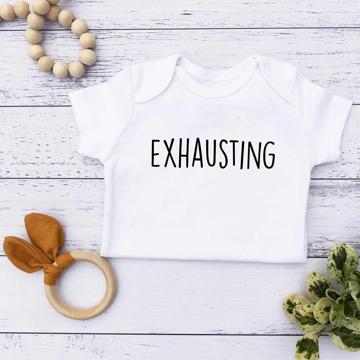 Printique Organic GOTS Certified Baby Onesie Unisex Bodysuit 0-18 months - Cute Funny Design