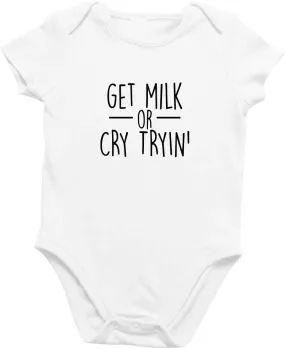 Printique Organic GOTS Certified Baby Onesie Unisex Bodysuit 0-18 months - Funny Quotes