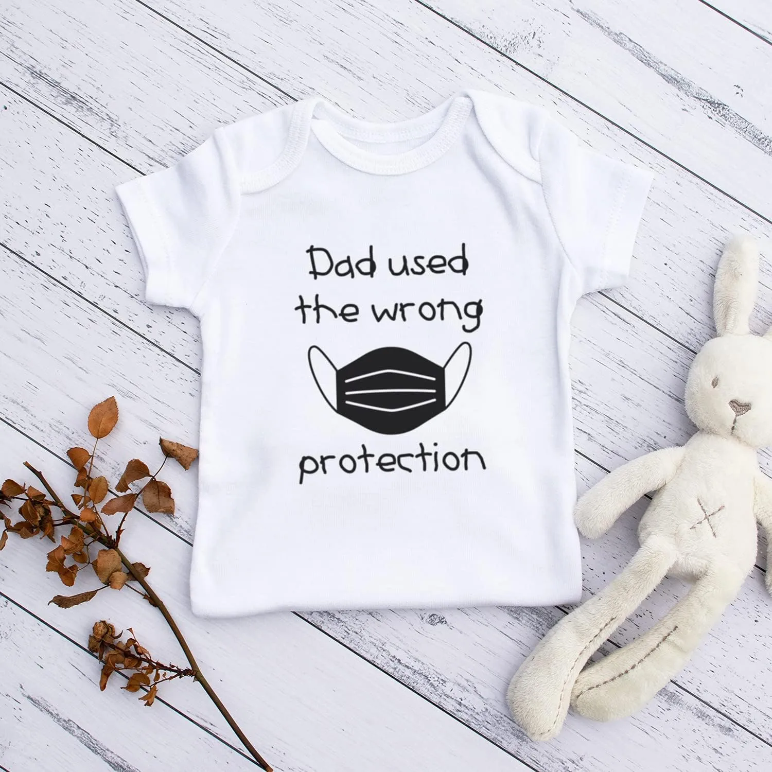 Printique Organic GOTS Certified Baby Onesie Unisex Bodysuit 0-18 months - Funny Sarcastic Quotes