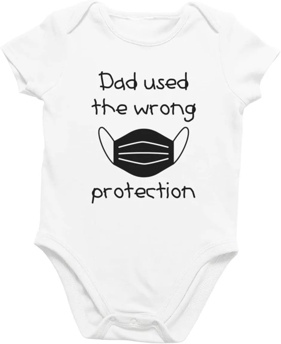 Printique Organic GOTS Certified Baby Onesie Unisex Bodysuit 0-18 months - Funny Sarcastic Quotes