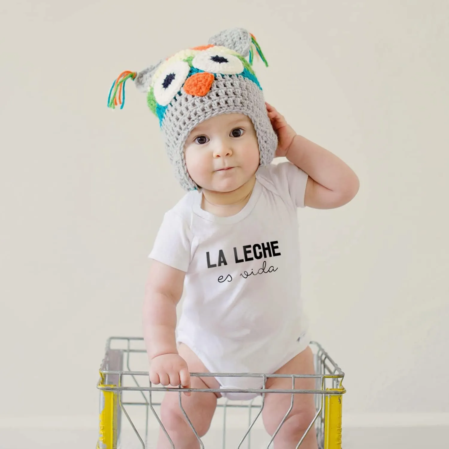 Printique Organic GOTS certified baby onesie unisex bodysuit 0-18 months - Funny Spanish Quotes