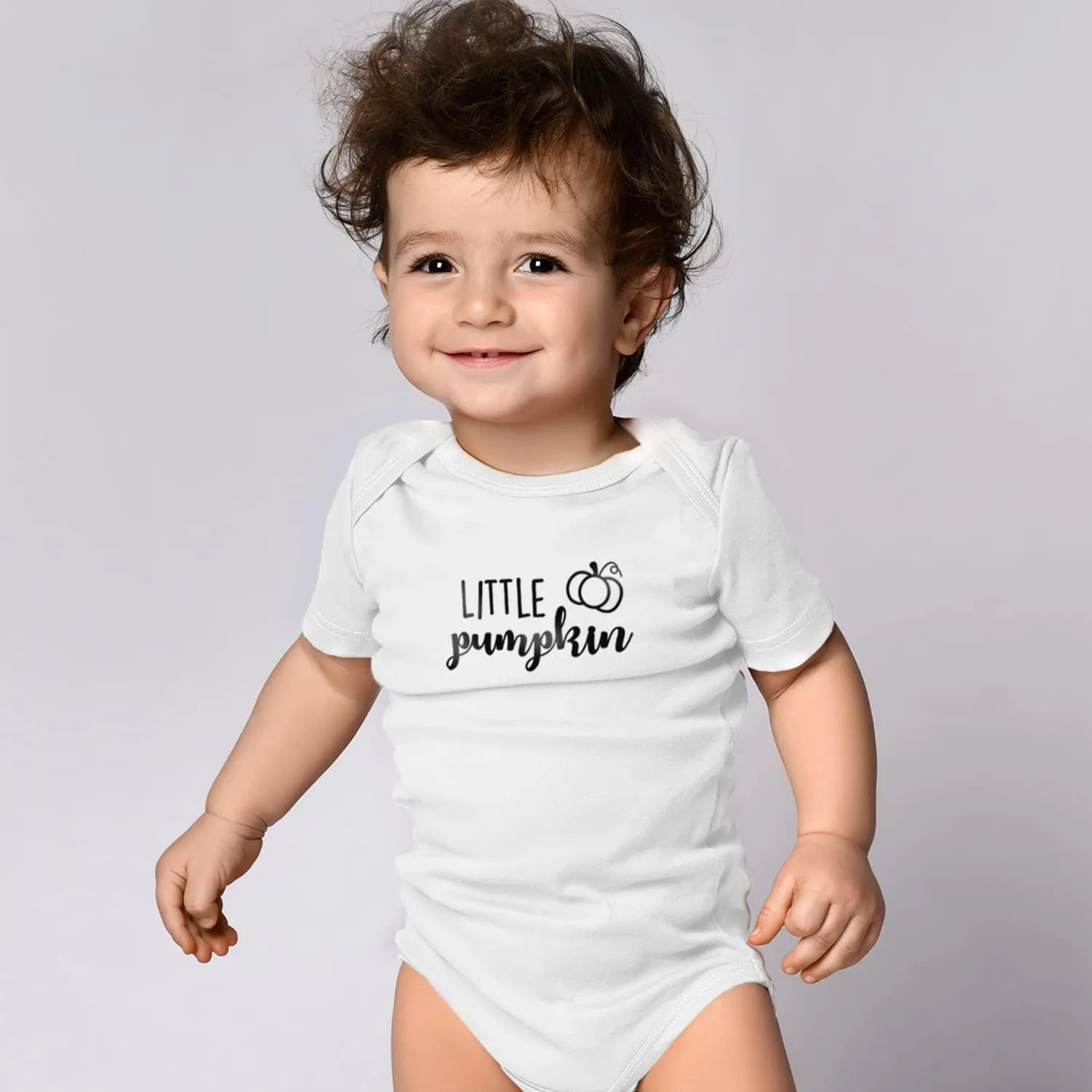 Printique Organic GOTS Certified Baby Onesie Unisex Bodysuit 0-18 months - Halloween Autumn Season