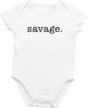 Printique Organic GOTS Certified Baby Onesie Unisex Bodysuit 0-18 months - Sarcasm