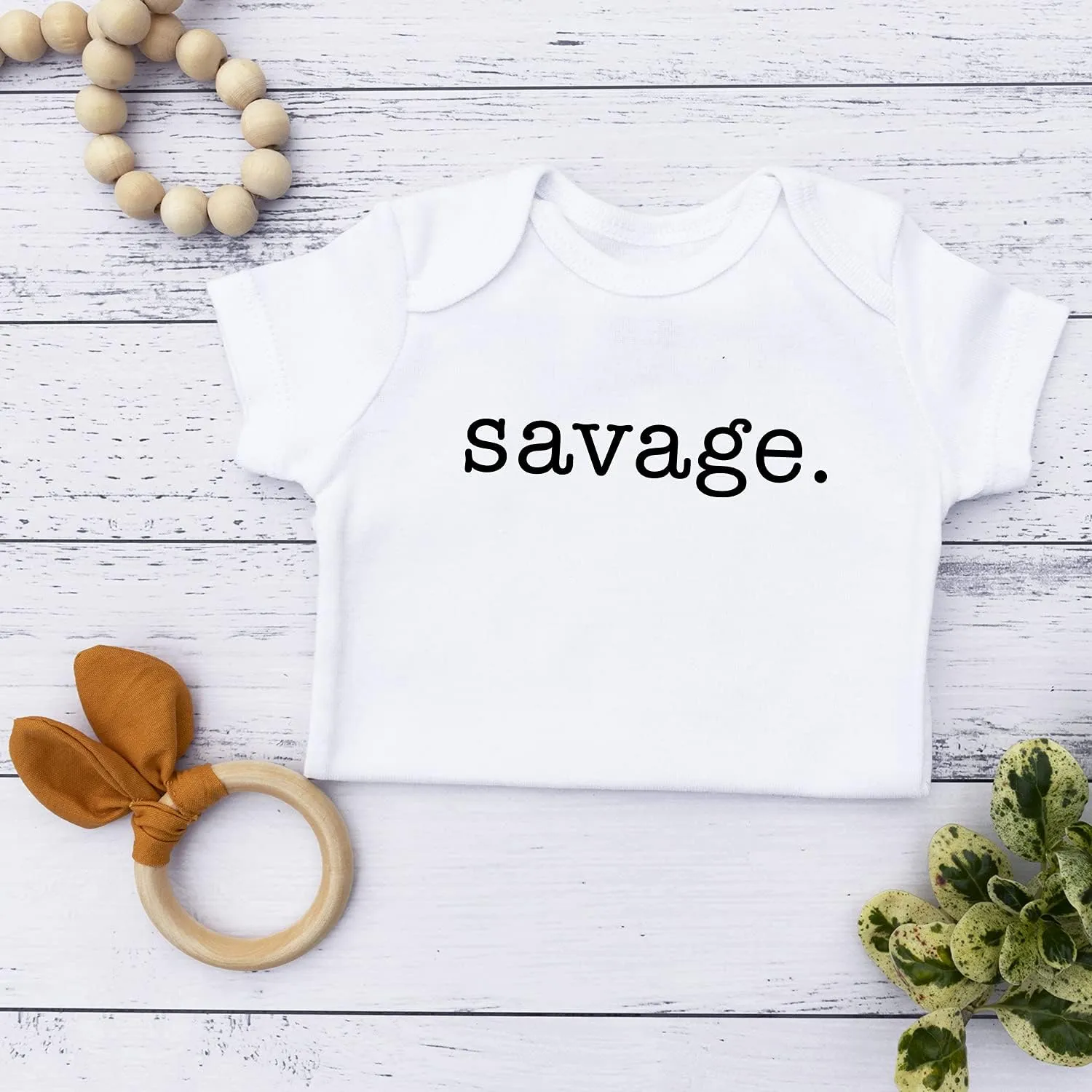Printique Organic GOTS Certified Baby Onesie Unisex Bodysuit 0-18 months - Sarcasm
