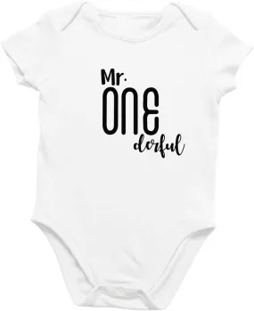 Printique Organic GOTS Certified Baby Onesie Unisex Bodysuit 0-18 months - Wild One