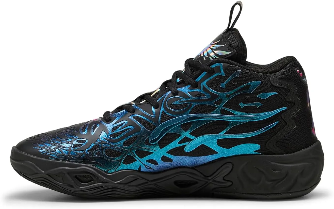 Puma Mens LaMelo Ball MB.04 Reflections Black Athletic Basketball Shoes 11