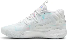 PUMA Mens Mb.03 Iridescent Basketball Sneakers Shoes - White - Size 12 M