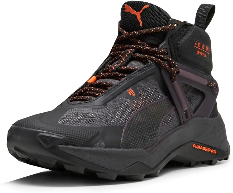 Puma Womens Explore Nitro Mid GTX Hiking Hiking Sneakers Shoes - Black