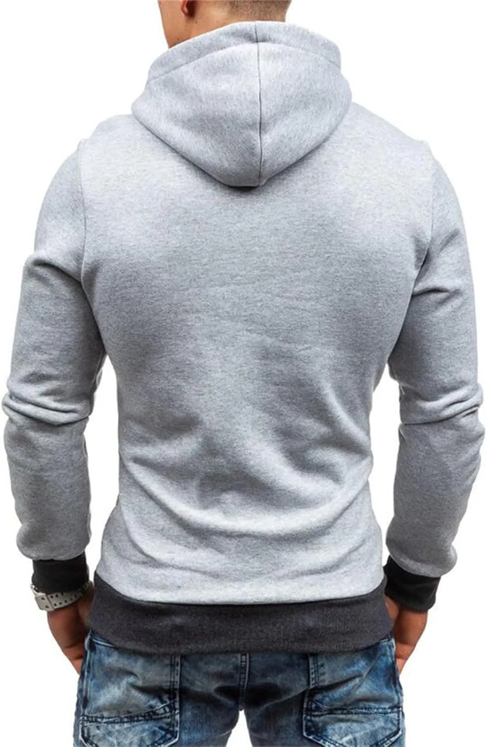 Quarter Zip Pullover Men Fleece Hoodies Winter Sweatshirts Hoodies Long Sleeve Shirts Warm Fall Hoodies