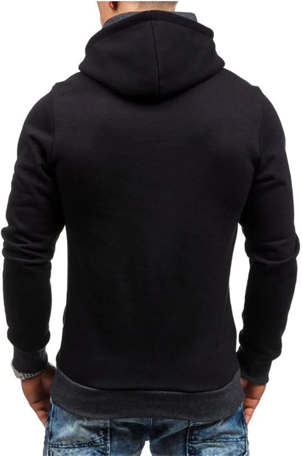 Quarter Zip Pullover Men Fleece Hoodies Winter Sweatshirts Hoodies Long Sleeve Shirts Warm Fall Hoodies