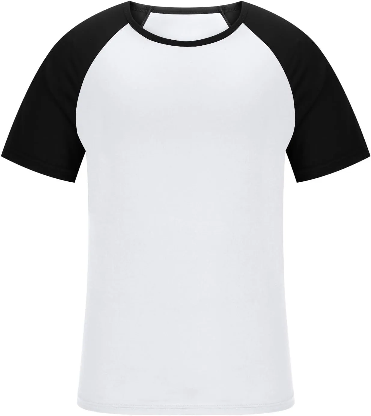 Raglan Shirt Men Short Sleeve Stylish Casual Crewneck T-Shirts Summer Fashion Workout Athletic Fitness Tee Shirts