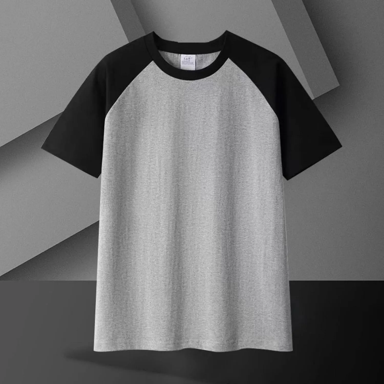Raglan Shirt Men Short Sleeve Stylish Casual Crewneck T-Shirts Summer Fashion Workout Athletic Fitness Tee Shirts