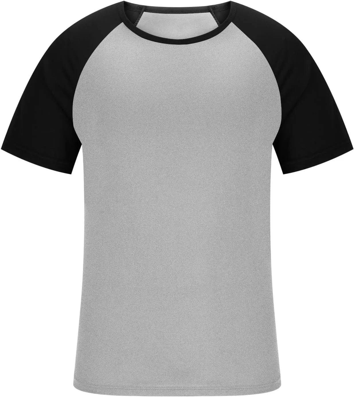Raglan Shirt Men Short Sleeve Stylish Casual Crewneck T-Shirts Summer Fashion Workout Athletic Fitness Tee Shirts