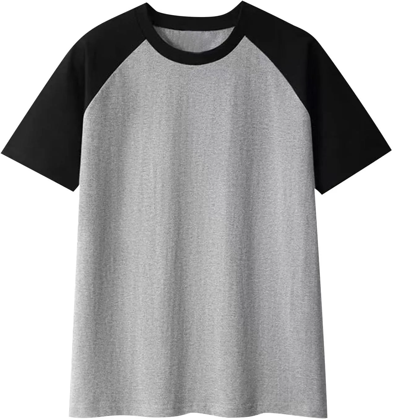 Raglan Shirt Men Short Sleeve Stylish Casual Crewneck T-Shirts Summer Fashion Workout Athletic Fitness Tee Shirts