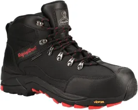 RefrigiWear Mens Black Widow Lightweight Waterproof Leather Work Boot