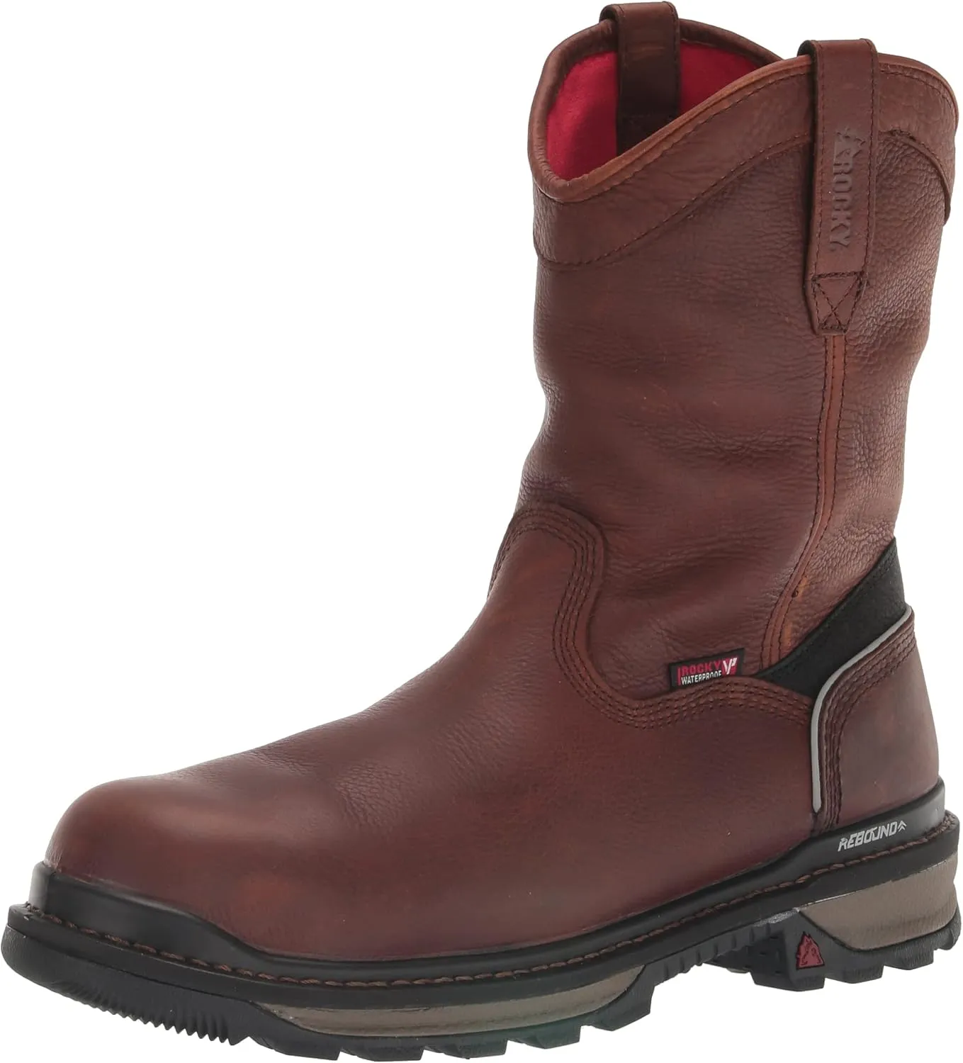 Rocky Mens Rams Horn Waterproof Composite Toe Work Work Safety Shoes Casual - Brown - Size 9.5 D