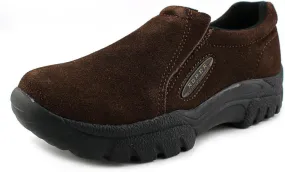 ROPER Mens Performance Slip On Work Safety Shoes Casual - Brown