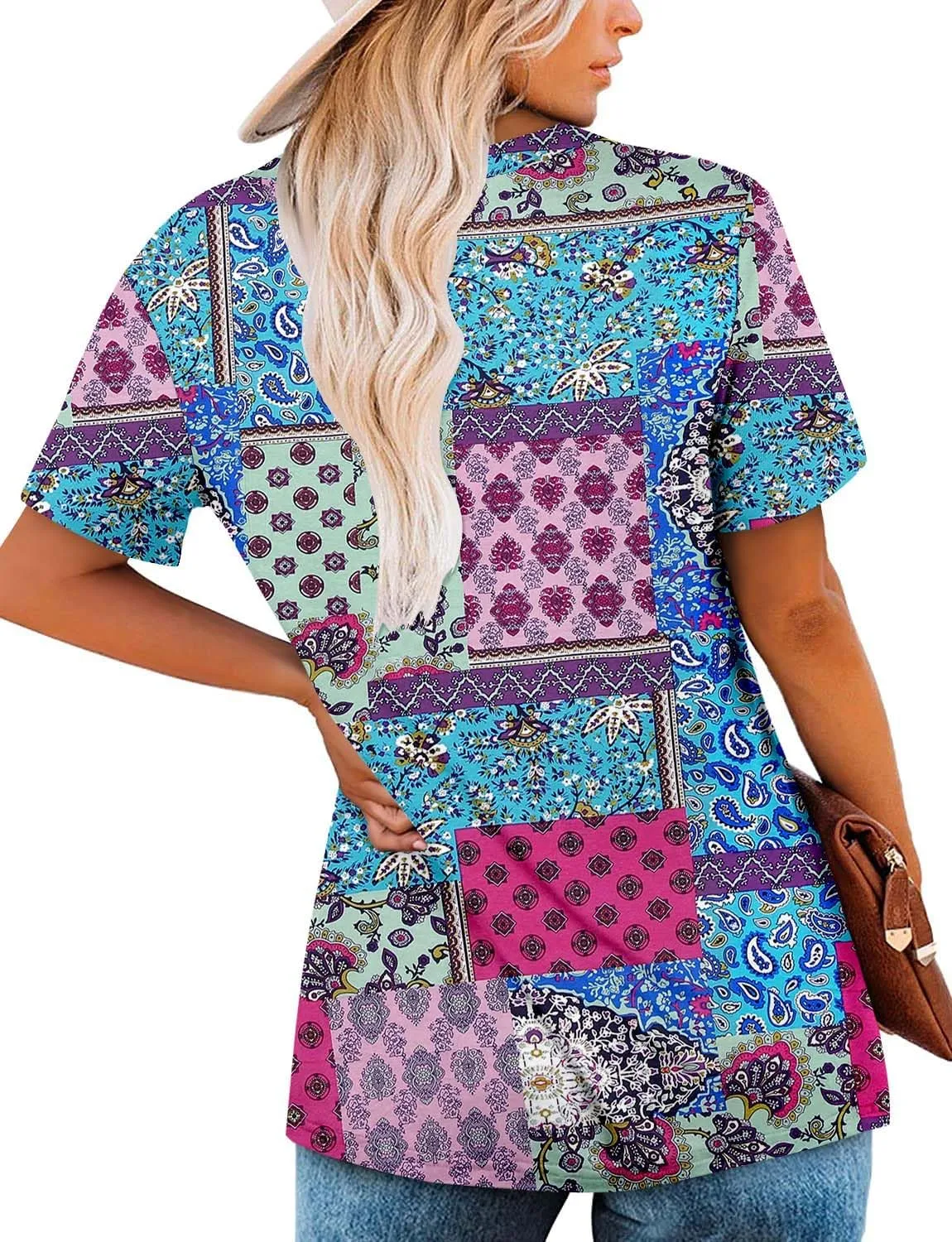 ROSELINLIN Womens Short Sleeve Shirts to Wear with Leggings Summer Sleeveless Shirts Tank Tops