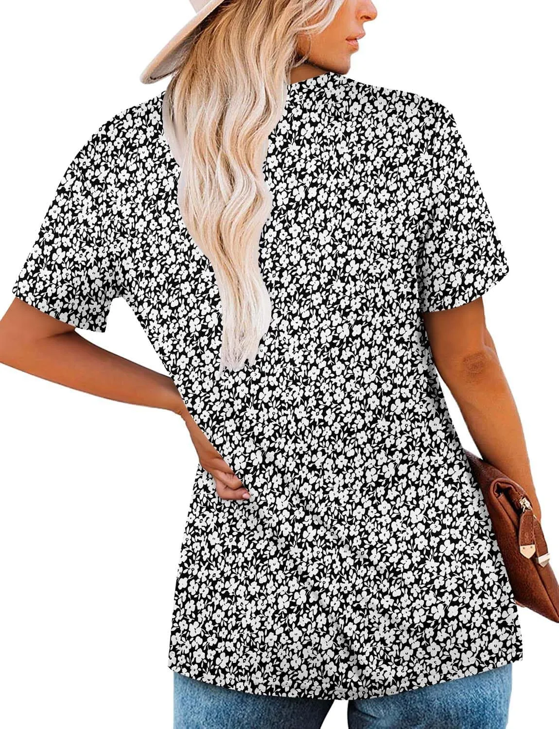 ROSELINLIN Womens Short Sleeve Shirts to Wear with Leggings Summer Sleeveless Shirts Tank Tops