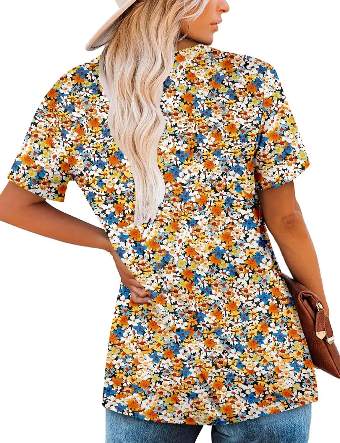 ROSELINLIN Womens Short Sleeve Shirts to Wear with Leggings Summer Sleeveless Shirts Tank Tops
