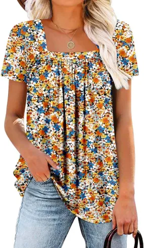 ROSELINLIN Womens Short Sleeve Shirts to Wear with Leggings Summer Sleeveless Shirts Tank Tops