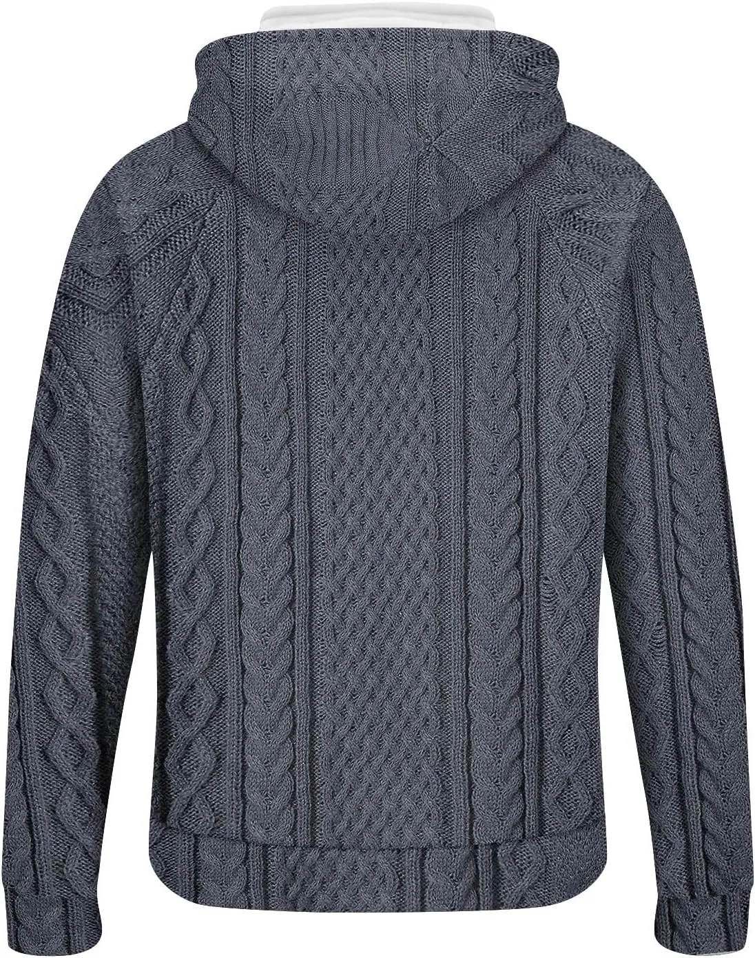 RTTUIOP Men'S Fashion Hoodies & Sweatshirts Knit Work Sweatshirt Quarter Zip Pullover Long Sleeve Sweater Hoodie With Pockets