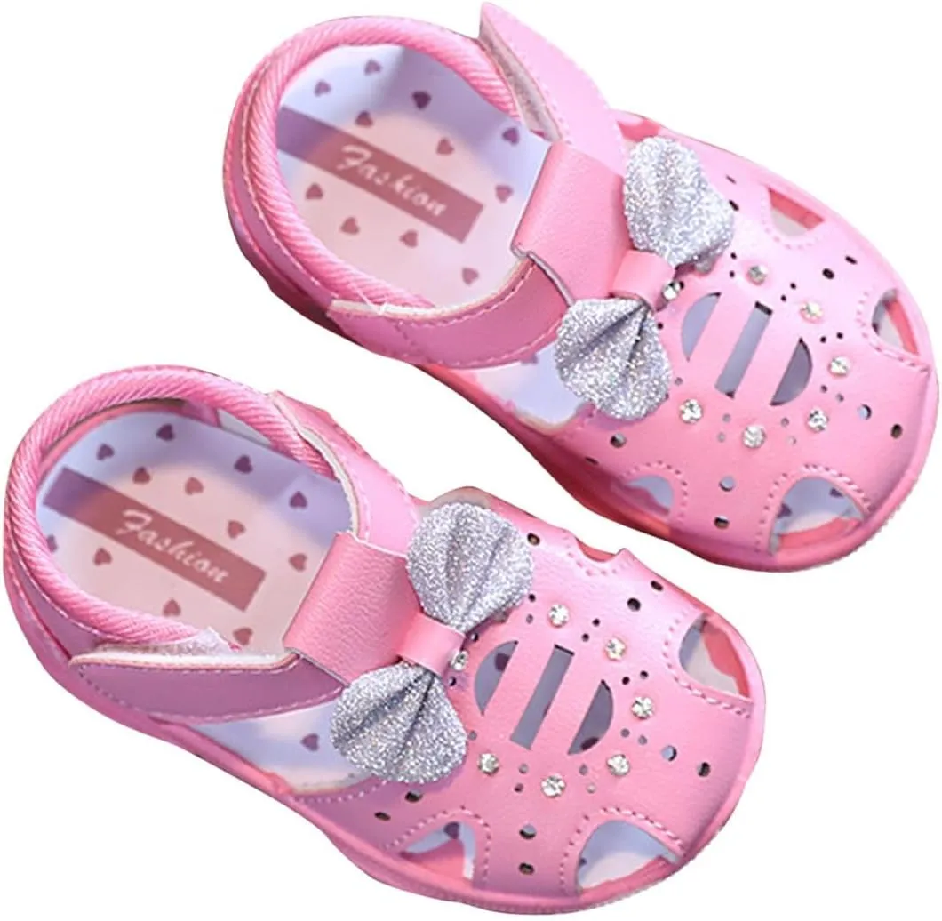 Sandals Closed Toe Flower Boho Shoe Summer Outdoor Beach Dress Shoes Soft Lightweight Sandal Footwear