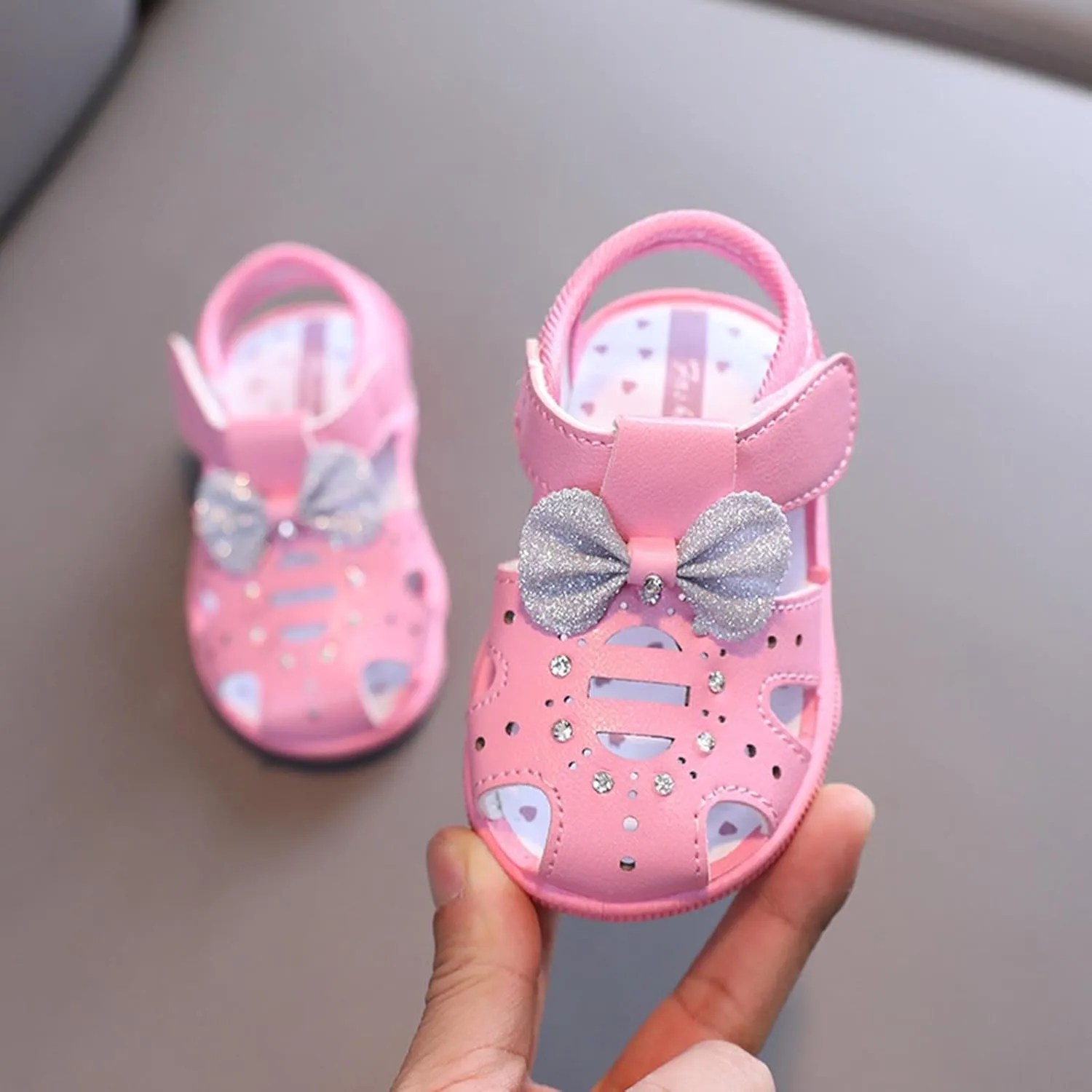 Sandals Closed Toe Flower Boho Shoe Summer Outdoor Beach Dress Shoes Soft Lightweight Sandal Footwear