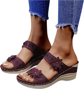 Sandals for Women Dressy, Sandal Womens Platform Wedge Sandals Open Toe Buckle Ankle Strap Sandals Elegant Shoes