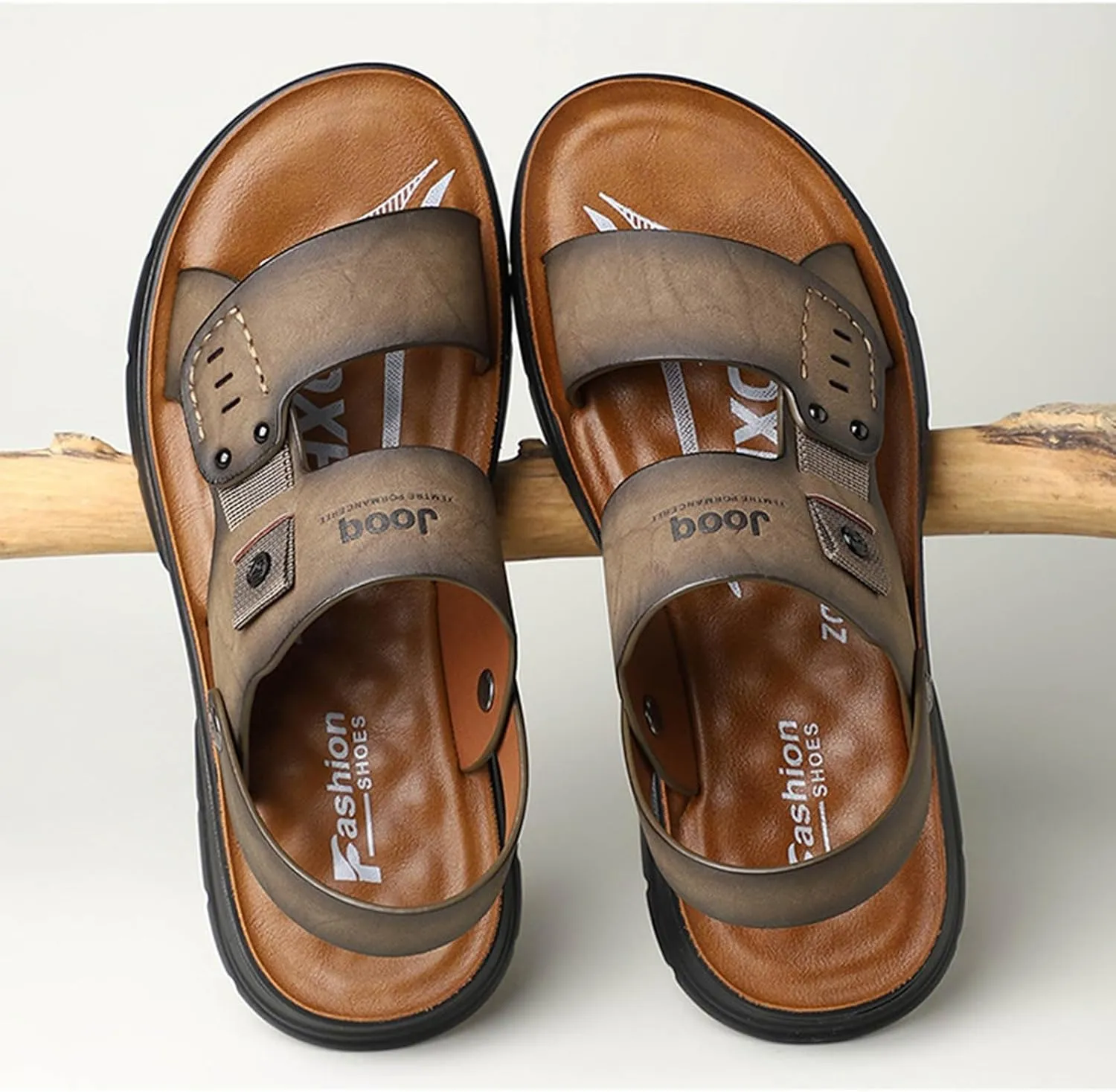 Sandals Mens W Men's Thick Soled Wedge Shoes Fashionable And Casual Outdoor Wear Adjustable New Leather Sandal Mens