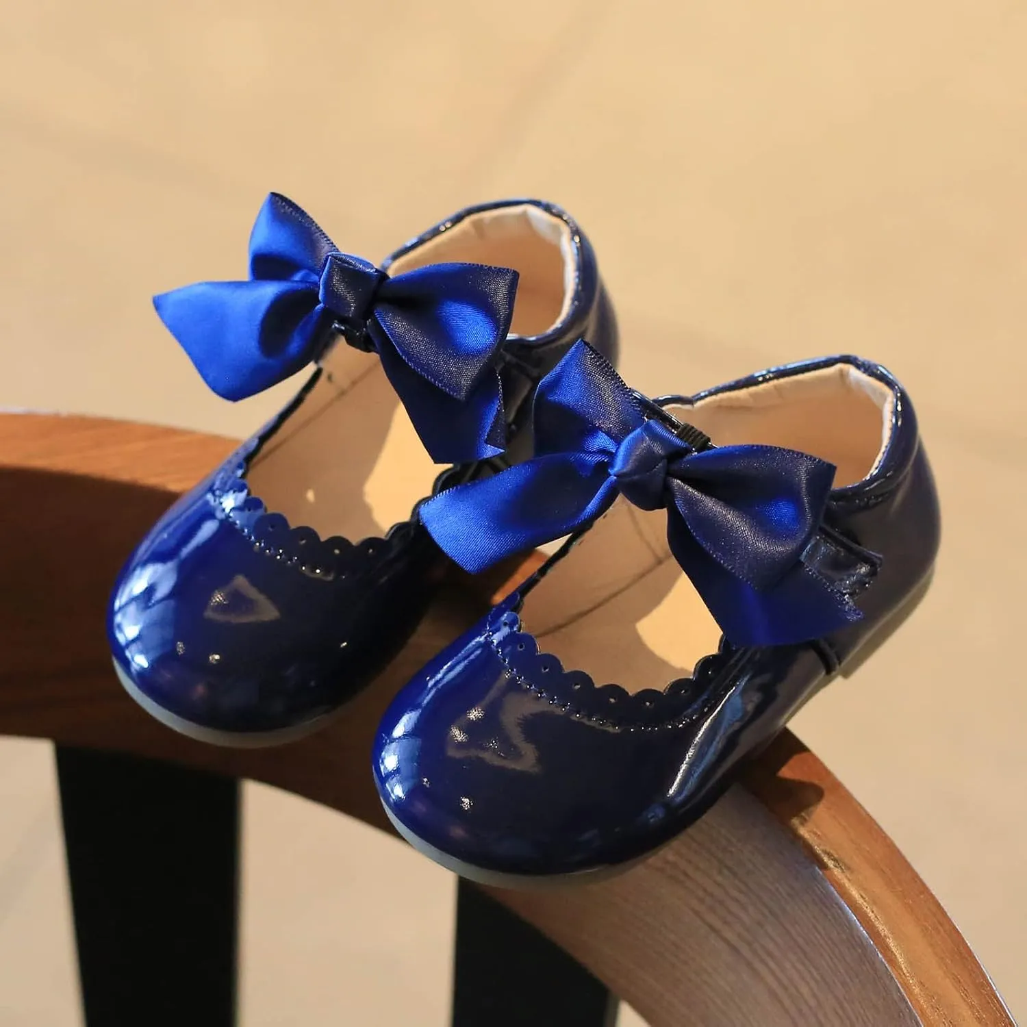 School Uniform Dress Shoes for Toddler Girls Mary Jane Flat Flower Girl Shoes Little Kid Ballet Shoes Church Baby Shoes