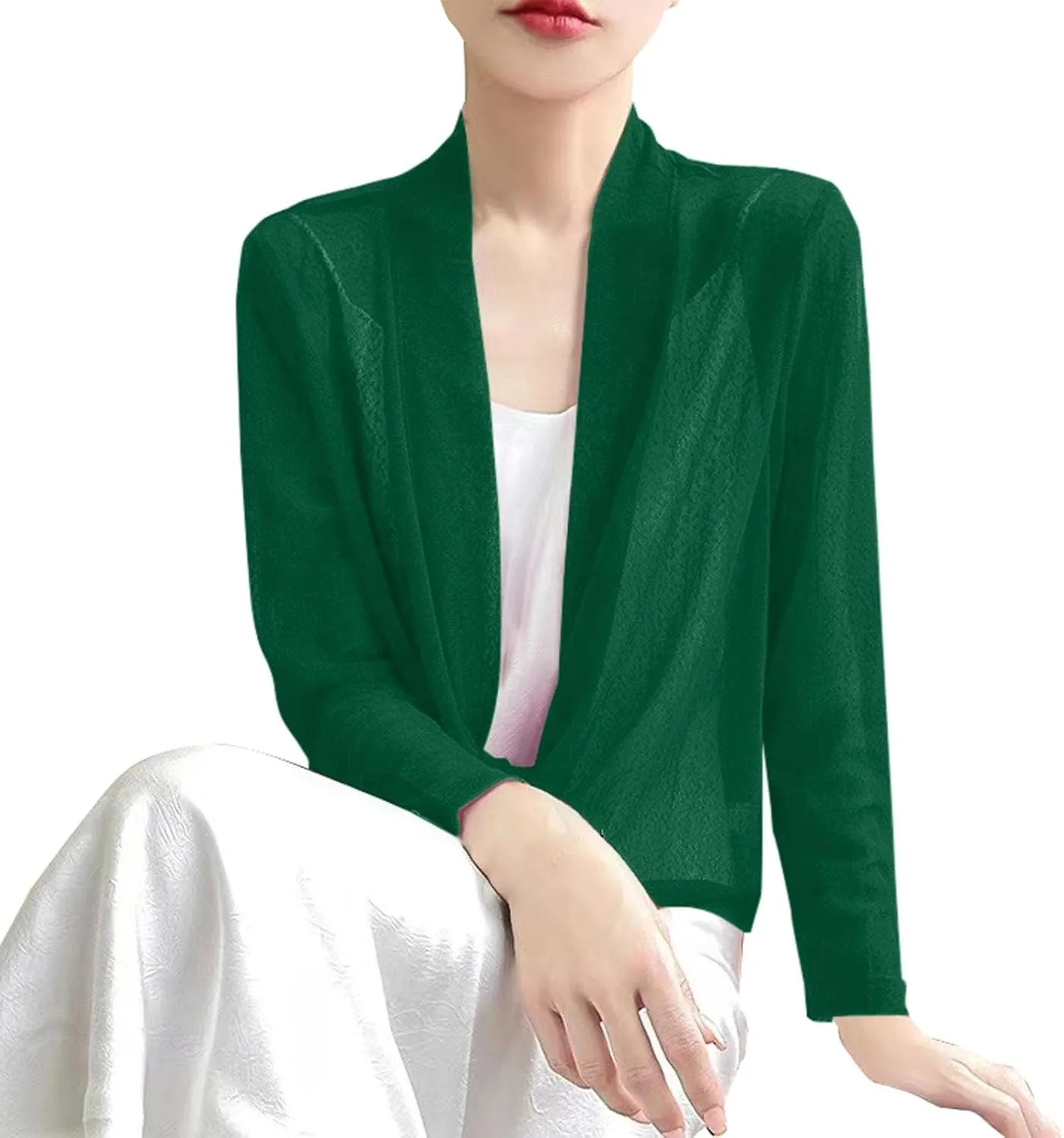 SHAOBGE Womens Winter Coats Women's Long Sleeve Ice Silk Knit Skirt V Neck Cardigan Womens Cardigan