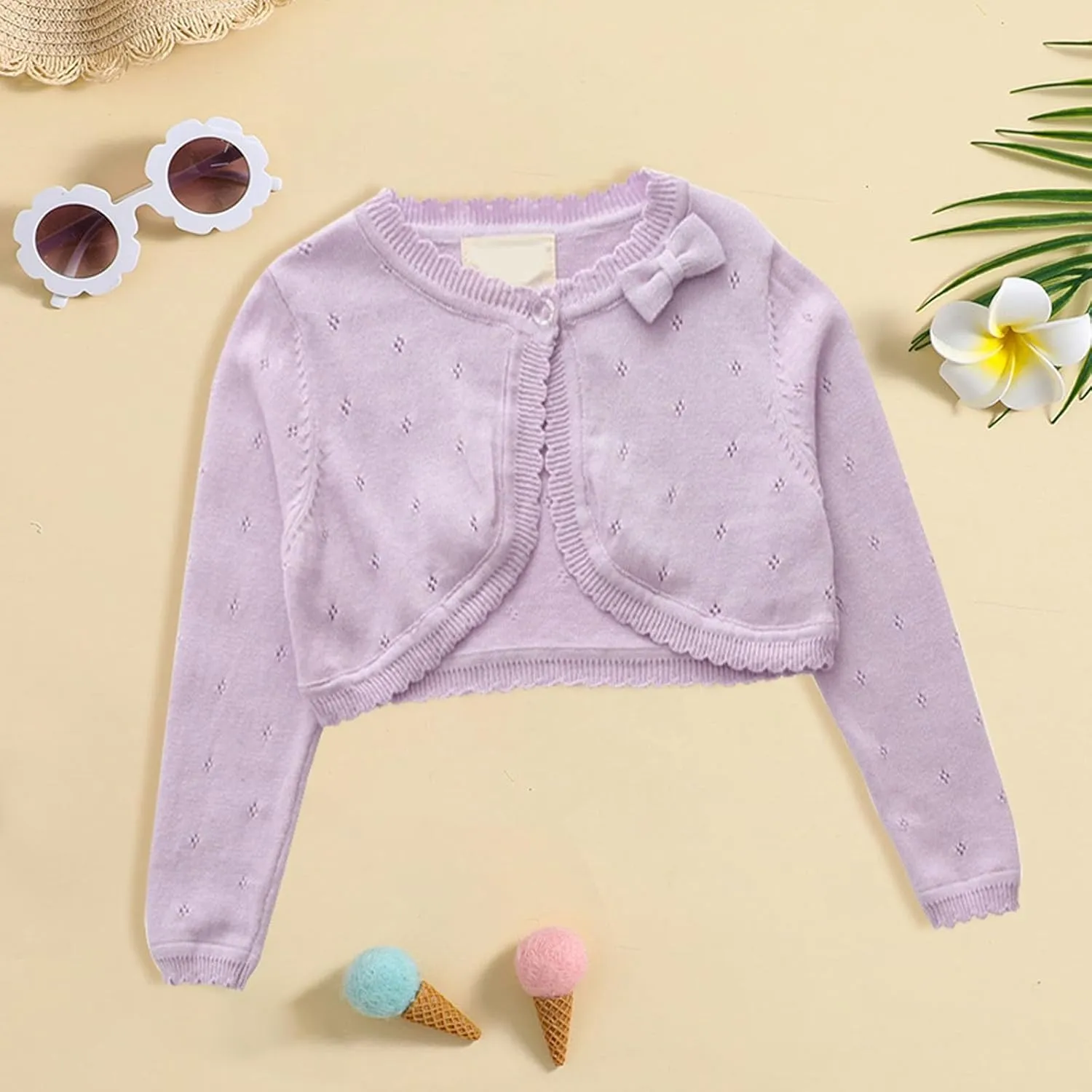 Short Cardigans for Girls Kids Long Sleeve One Buttons Solid Open Front Sweater Coats Jacket Clothes Teen Casual Tops