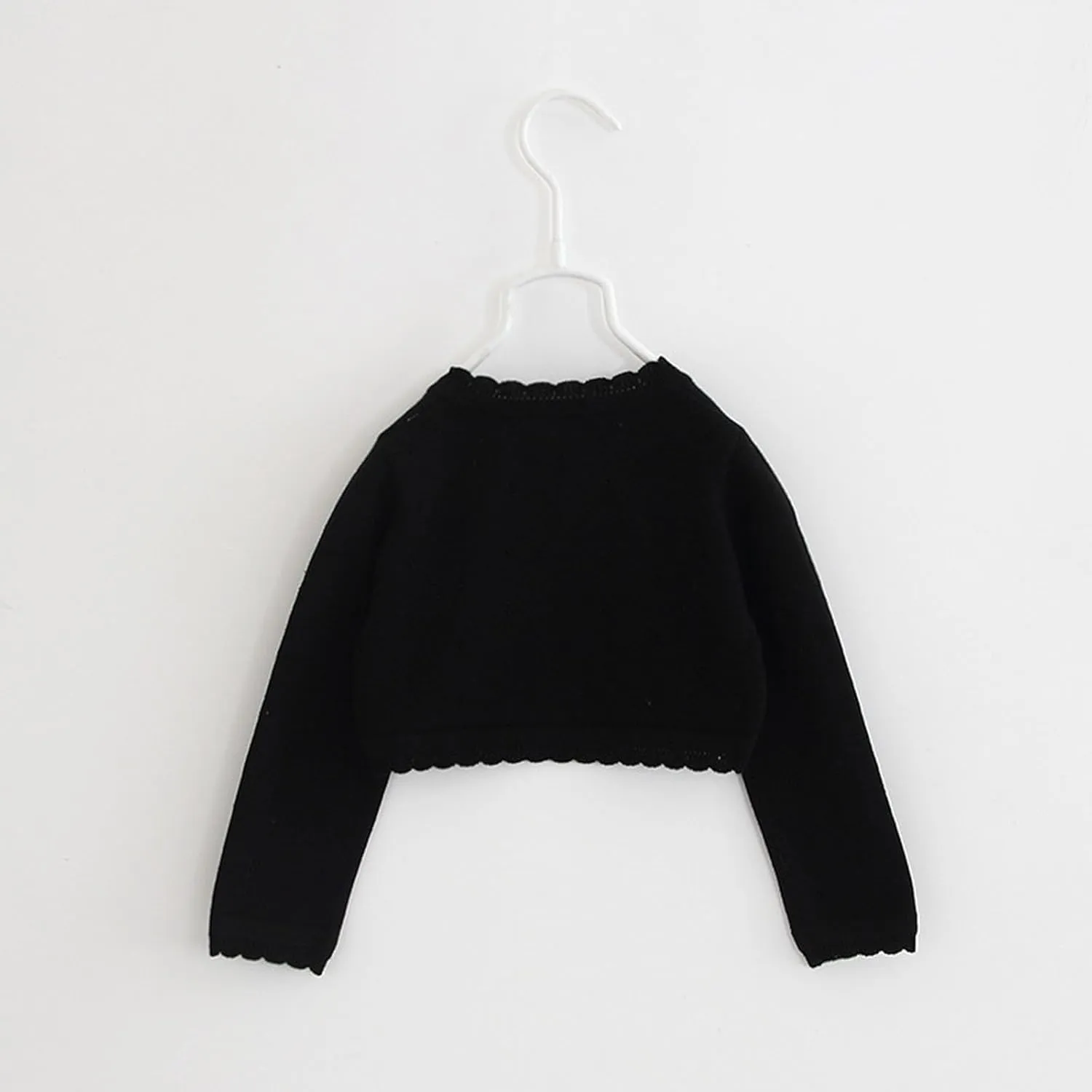 Short Cardigans for Girls Kids Long Sleeve One Buttons Solid Open Front Sweater Coats Jacket Clothes Teen Casual Tops