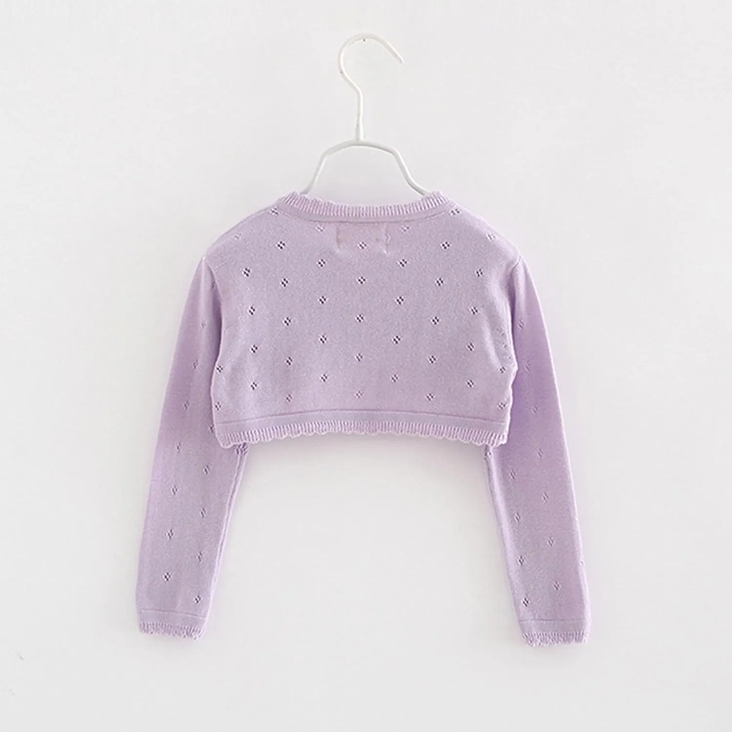 Short Cardigans for Girls Kids Long Sleeve One Buttons Solid Open Front Sweater Coats Jacket Clothes Teen Casual Tops