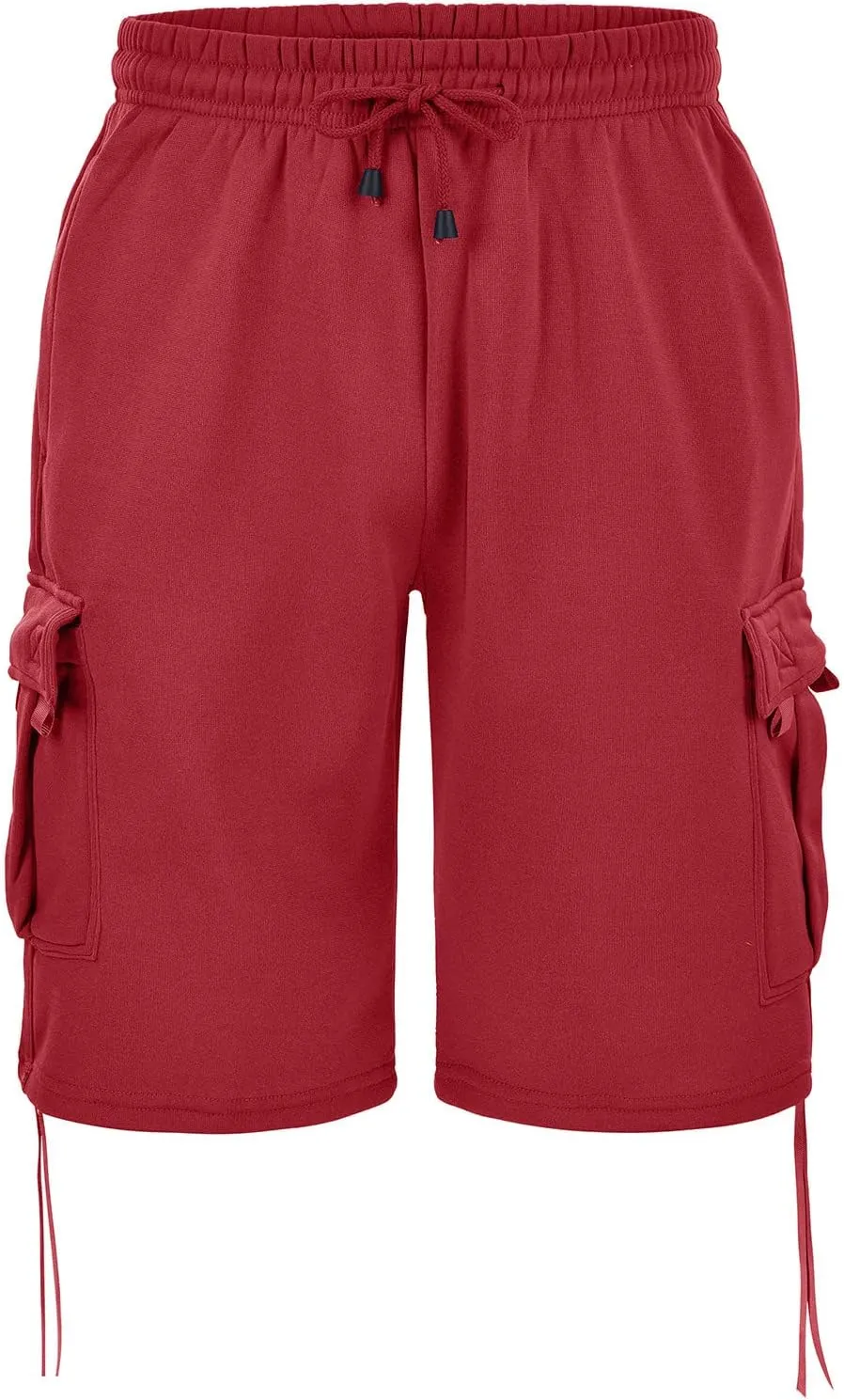 Shorts Men Athletic Men's Solid Straight Loose Cargo Shorts Golf Shorts Drawtring Hiking Shorts with 4 Pockets