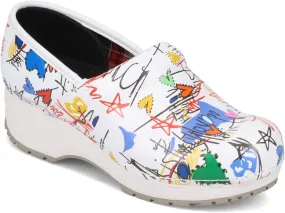 Skechers Work Clog SR Slip Resistant Womens Shoes White/Multi 9