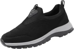 Slip on Walking Shoes for Men Comfort Memory Foam Breathable Mesh Fashion Sneakers Non Slip Arch Support Cushioning Training Gym Shoes Wide Width
