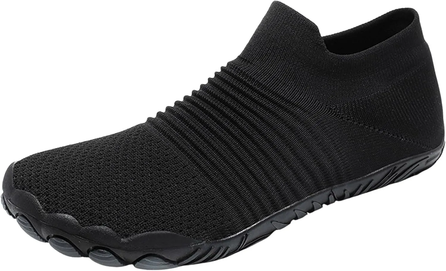 Slip on Walking Shoes Men Comfy Knitted Memory Foam Breathable Mesh Fashion Sneakers Non Slip Travel Jogging Training Gym Shoes Wide Width