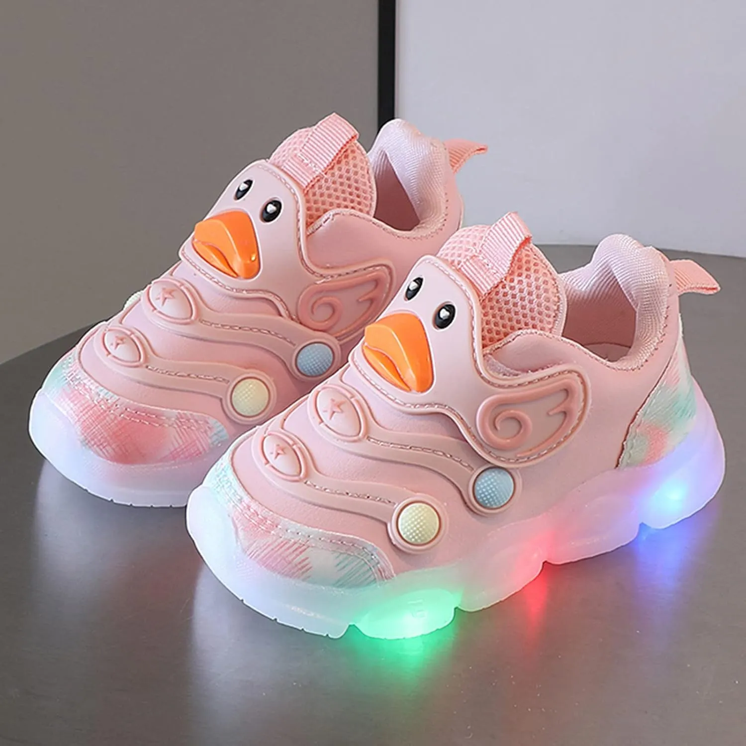Sneakers for Girls Baby Toddler Boys Girls LED Light Sneakers Walking Shoes Kids Mesh Luminous Sport Running Shoes