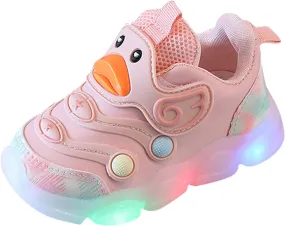 Sneakers for Girls Baby Toddler Boys Girls LED Light Sneakers Walking Shoes Kids Mesh Luminous Sport Running Shoes