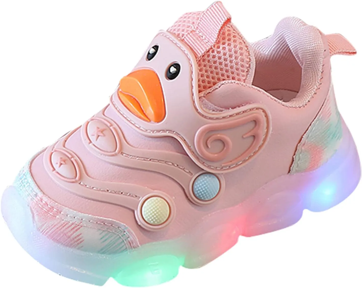 Sneakers for Girls Baby Toddler Boys Girls LED Light Sneakers Walking Shoes Kids Mesh Luminous Sport Running Shoes