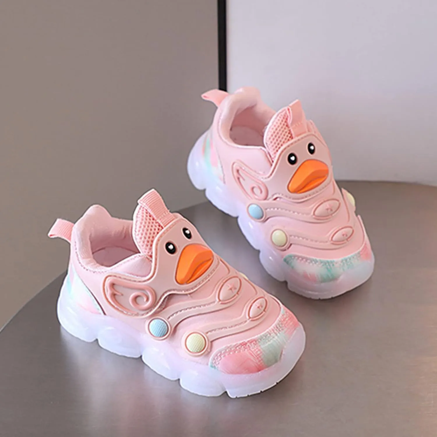 Sneakers for Girls Baby Toddler Boys Girls LED Light Sneakers Walking Shoes Kids Mesh Luminous Sport Running Shoes