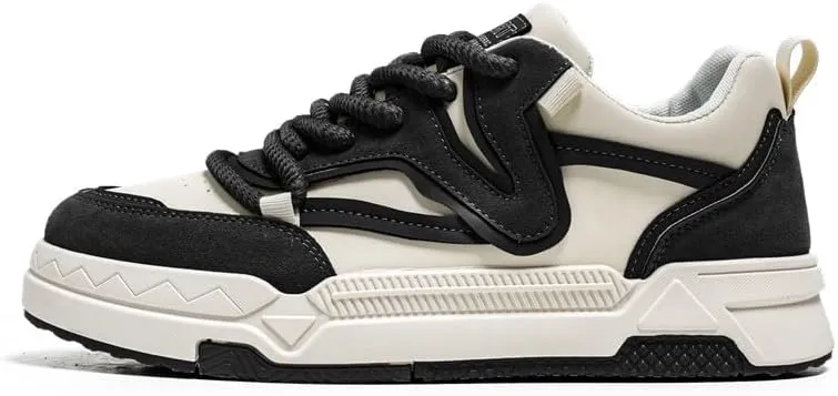 Sneakers for Mens Casual Shoes Fashion Sneakers Comfort Walking Shoes Men's Non Slip Work Footwear, Food Service Work Sneakers, Lace-Up Breathable Work Shoes for Men's Fashion Sneakers