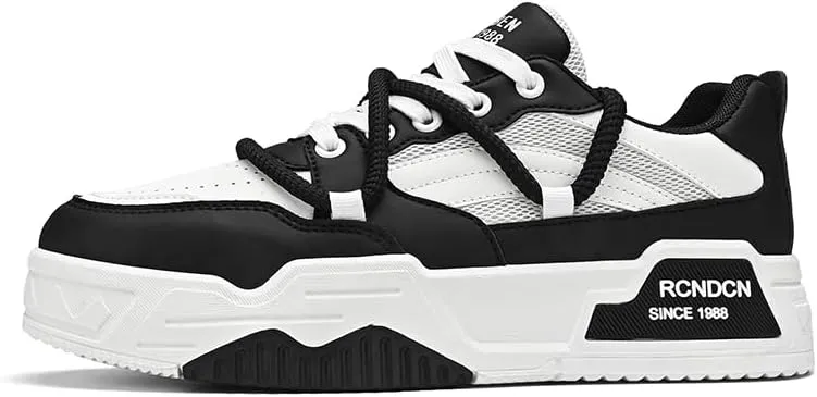 Sneakers for Mens Casual Shoes Fashion Sneakers Comfort Walking Shoes Men's Non Slip Work Footwear, Food Service Work Sneakers, Lace-Up Breathable Work Shoes for Men's Fashion Sneakers
