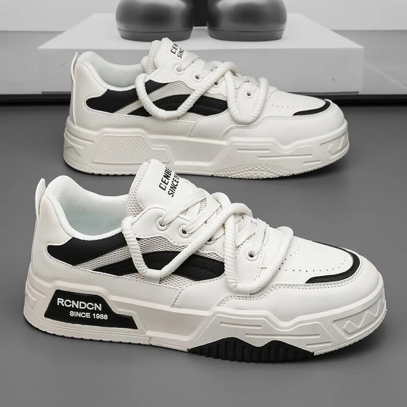 Sneakers for Mens Casual Shoes Fashion Sneakers Comfort Walking Shoes Men's Non Slip Work Footwear, Food Service Work Sneakers, Lace-Up Breathable Work Shoes for Men's Fashion Sneakers