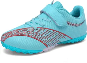 Soccer Shoes for Boys Girls Indoor Football Cleats Firm Ground Soccer Cleats Kids Turf Training Sneakers