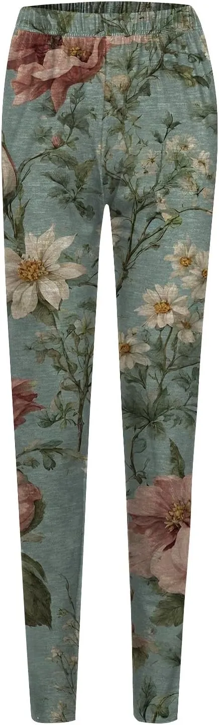 Soft Buttery Leggings for Women Plus Size Tummy Control Leggings Christmas Leggings Tummy Control